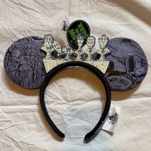 Disney Haunted Mansion Graveyard Ear Headband - Purple & Black